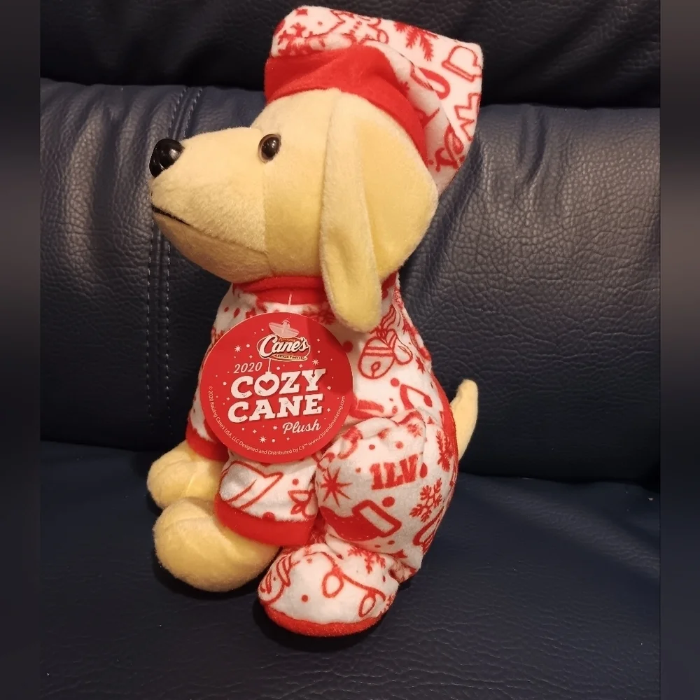 2020 Raising Canes - Christmas Pajama Dog Plush